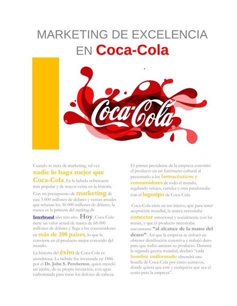 PDF MARKETING DE EXCELENCIA EN Coca Cola DOKUMEN TIPS