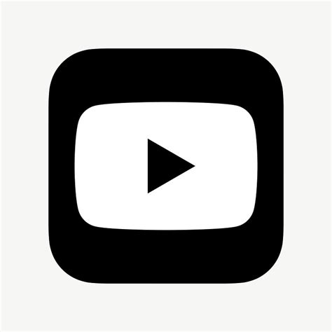 Youtube Logo Black And White Vector