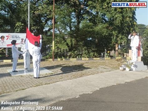 Camat Bissappu Andi Sultan S Sos M Si Pimpin Upacara Pengibara Bendera