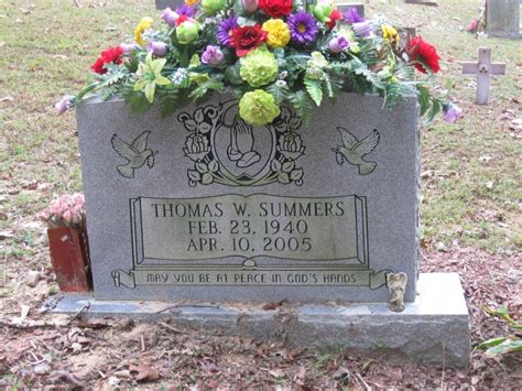 Thomas W “dickie” Summers 1940 2005 Find A Grave Gedenkplek