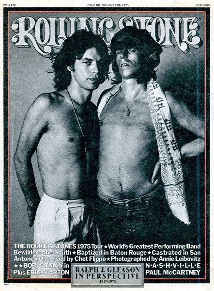 Mick And Keith On The Cover Of Rolling Stone Magazine July 17 1975