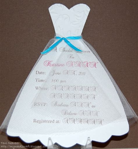 MyNeed2Craft by Terri Deavers: Bridal Shower Invitations...