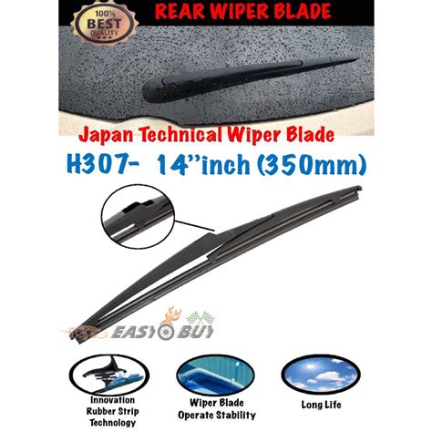 Rear Wiper Blade H307 14 Inch Perodua Myvi Viva Kenari Toyota