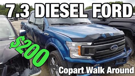 7 3 Ford Diesel Only 200 Copart Walk Around Youtube