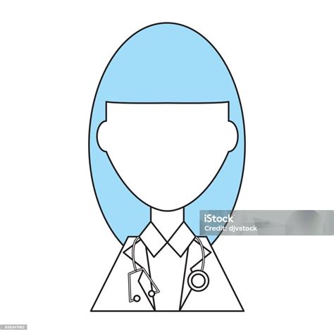 kartun profil dokter ilustrasi stok  gambar  avatar