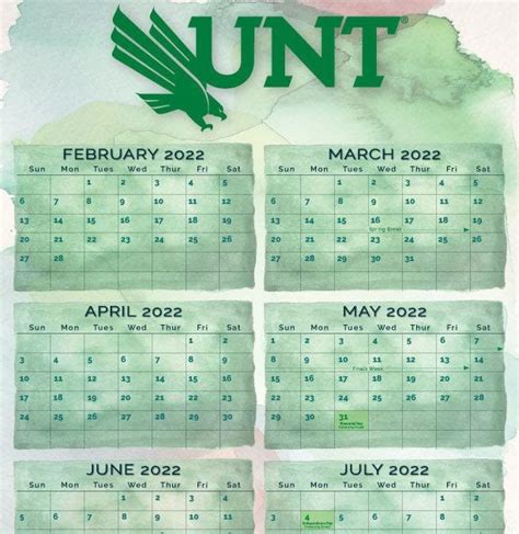 Unt 2023 Calendar - Printable Calendar 2023