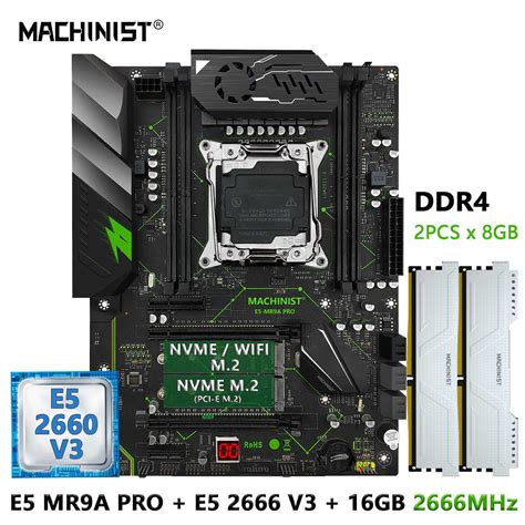 MACHINIST E5 MR9A PRO Motherboard Combo Set Kit Mit LGA 2011 3 Xeon E5