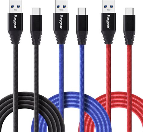 Amazon USB Type C Cable Fasgear 3 Pack 6ft USB 3 0 To USB C