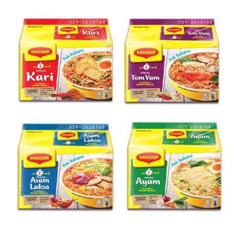 Hot Maggi Curry Chicken Tomyam Asam Laksa Loose Pack Instant