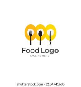 Eat Logo Cafe Restaurant Emblem Plate Stock Vector Royalty Free