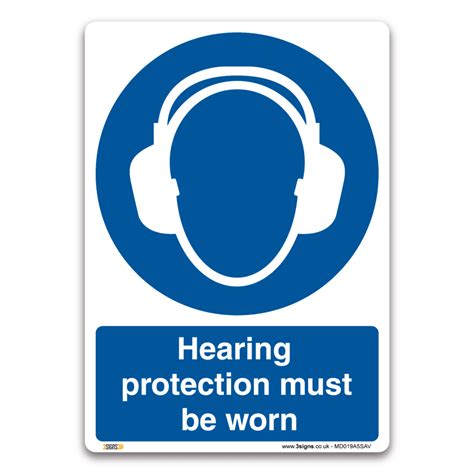 Hearing Protection Must Be Worn Sign