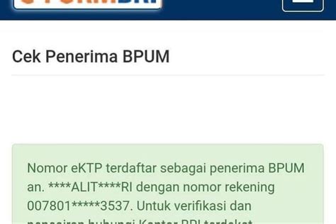 Hore Umkm Ini Dapat Bpum Cek Penerima Blt Rp Ribu Di Eform