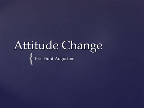 Attitude Change