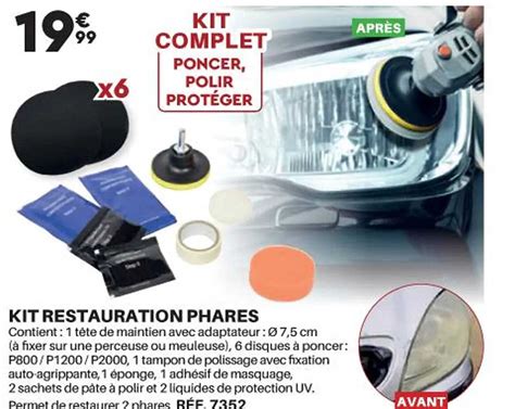 Promo Kit Restauration Phares Chez Shopix Icatalogue Fr