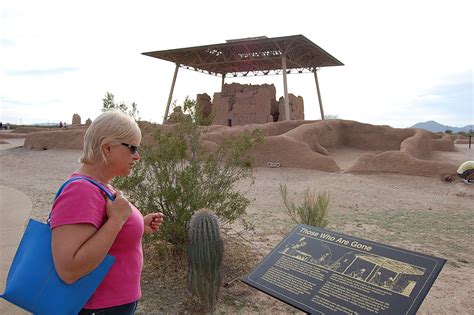 Booker Saguaro Cacti And The Casa Grande Ruins In Arizona