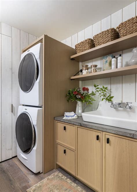 Ideas For Laundry Rooms With Stacked Washer Dryers