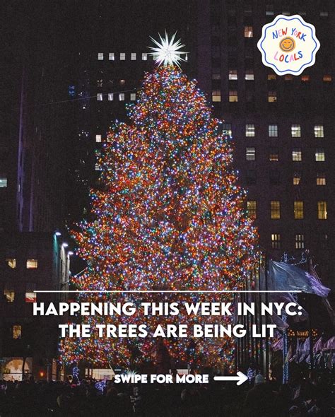 New York Locals - The trees are being LIT this week! 🎄 To...
