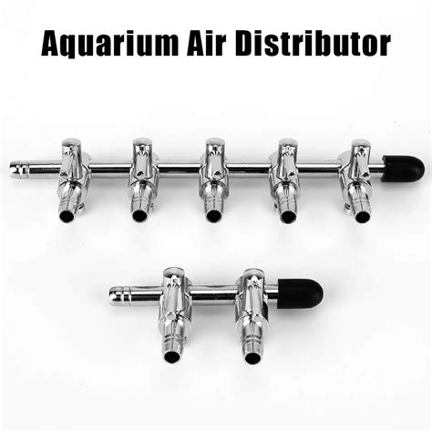 2 5 Way Fish Tank Air Pump Flow Splitter Distributor Aquarium Air