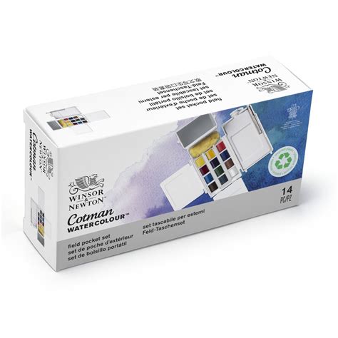 Winsor Newton Cotman Water Colour Field Box 12 Halve Napje Colart