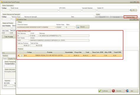 Duplicação de Nota Fiscal Knowledge Base SmartSoftwares