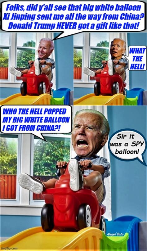 Baby Biden Gets A Balloon From China Imgflip