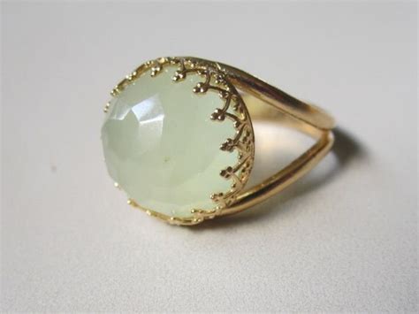 Items similar to Jade ring, Vintage ring, Gemstone ring, Gold ring, 14k ...