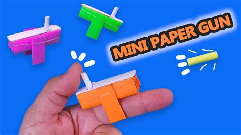 Mini Paper Gun Diy How To Make Easy Paper Gun That Shoots Paper