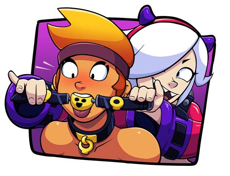 Rule 34 2girls Amber Brawl Stars Ball Gag Bondage Brawl Stars Colette Brawl Stars Dark