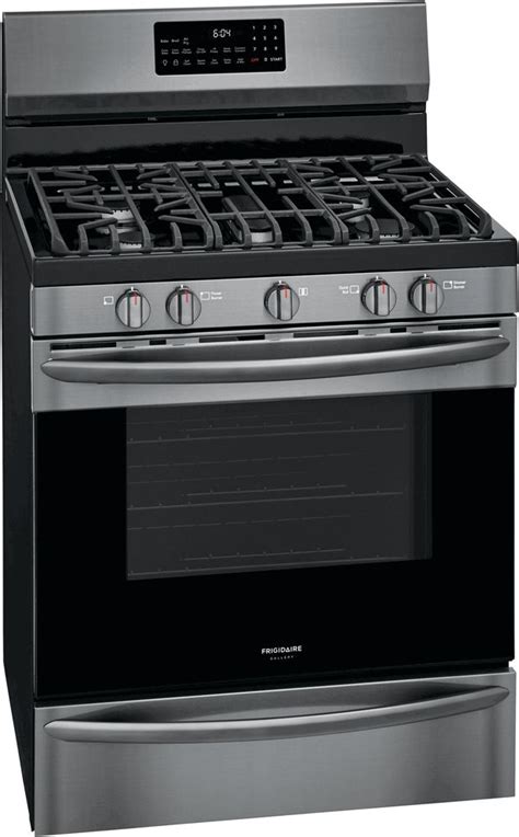 Frigidaire Gallery Black Stainless Steel Freestanding Front Control Gas