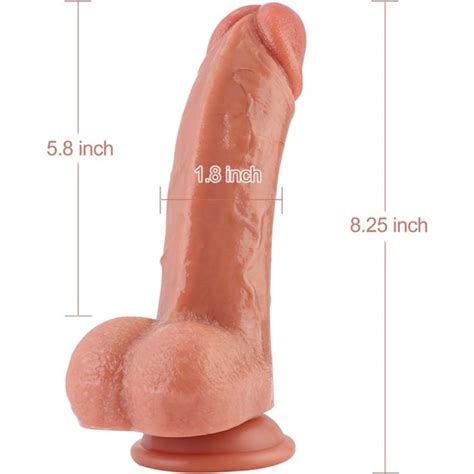 Hismith Dual Density Silicone Dildo For Kliclok System Sex Machine