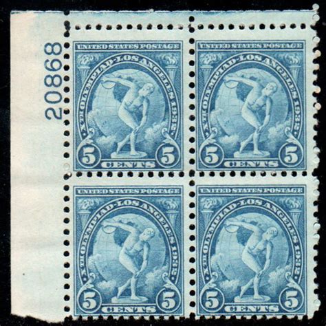 US 719 Plate Block VF XF Mint Never Hinged Well Centered Fresh