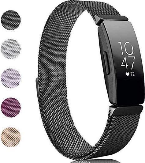 Milanese Loop Armband Geschikt Voor Fitbit Inspire HR Horloge Band