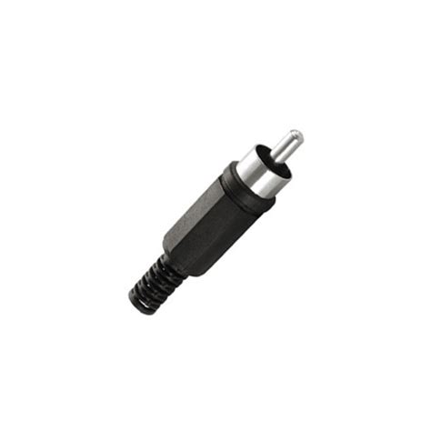 Plug Rca Macho Pl Stico Preto Nova Era Brasil