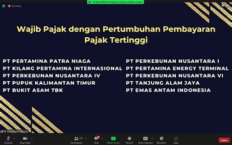 PTBA Kembali Raih Penghargaan Wajib Pajak Dengan Kontributor Penerimaan