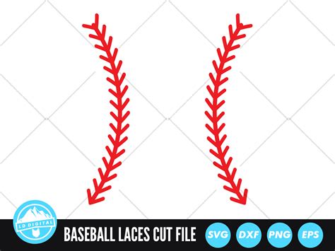 Baseball Stitches SVG Files | Baseball Laces Cut Files By LD Digital | TheHungryJPEG