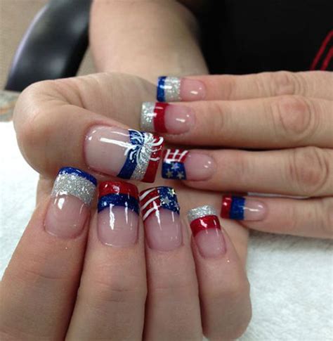 15 4th Of July Acrylic Nail Art Designs 2016 Fourth Of July Nails