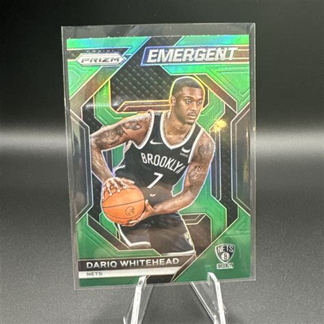 Dariq Whitehead Emergent Rookie Insert Panini Prizm Nets