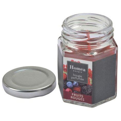 Bougie Verrine Parfum E Essentiel Ii Cm Fruits Rouges