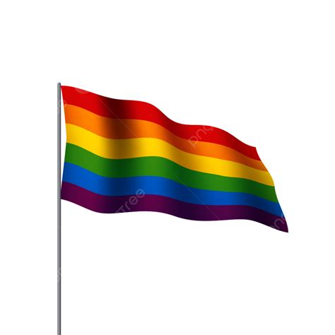 White Flag Waving Vector Hd Png Images Vector A Rainbow Flag Waving On