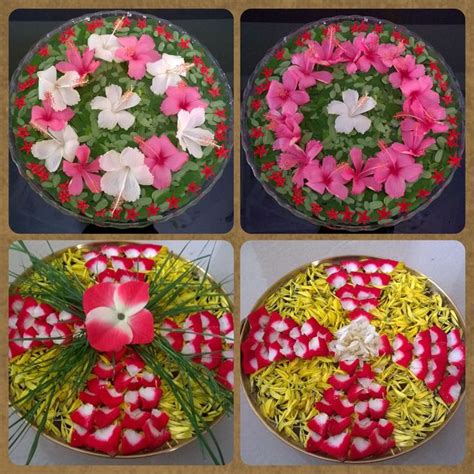 Pin By Ajay Kulkarni On Oct Flower Rangoli Floating Flowers