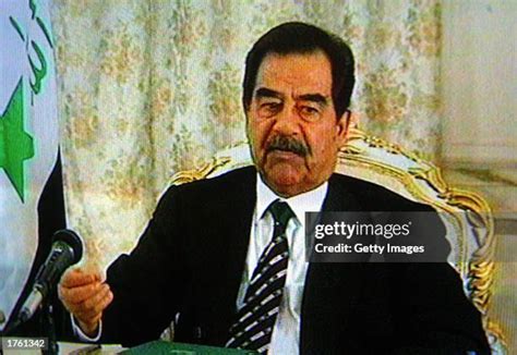 Iraq Saddam Hussein Tv Photos And Premium High Res Pictures Getty Images