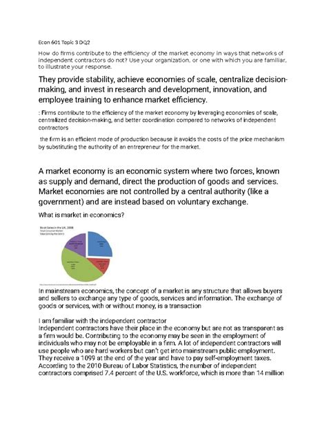 Econ Topic Dq Econ Topic Dq How Do Firms Contribute To