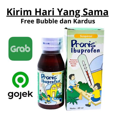 Jual Obat Sakit Gigi Anak Berlubang Bolong Gusi Bengkak Demam Tinggi Proris Syrup 50ml Shopee