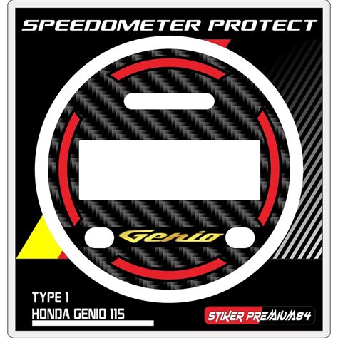 Jual Sticker GENIO Resin Timbul Stiker TALLPAD DAN SPEEDOMETER 1 SET