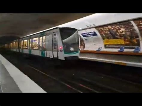 Paris Métro 9 MF01 Chaussé d antin La Fayette YouTube