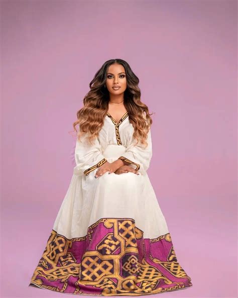 Effortlessly Chic A Stunning Habesha Kemis With A Modern Twist