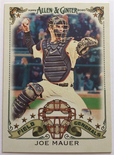 2020 Topps Allen Ginter Joe Mauer FG 8 Field Generals Insert