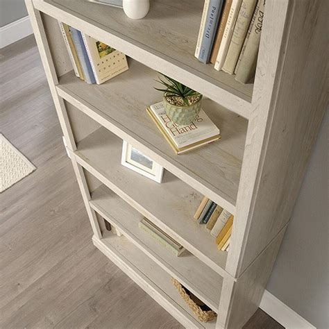 Sauder 5 Shelf Bookcase In Chalked Chestnut Nfm