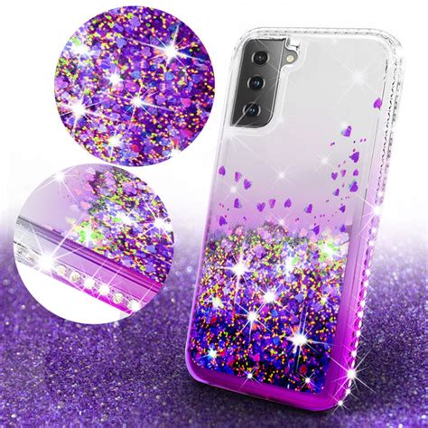 Samsung Galaxy S21 Galaxy S21 Plus Case Liquid Glitter Phone Case Wa