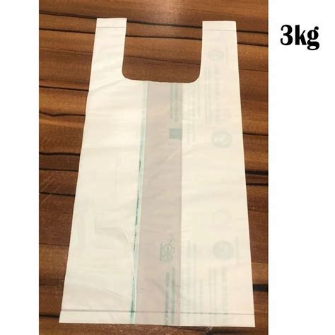 U Cut 3kg White Printed Corn Starch Bag Size In Inches 13x16inch